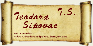 Teodora Šipovac vizit kartica